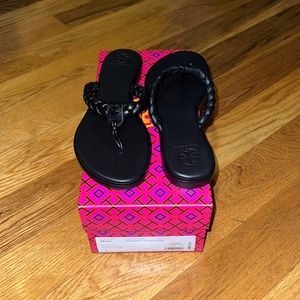 Tory Burch Braided Benton Thong Sandal in Size 9